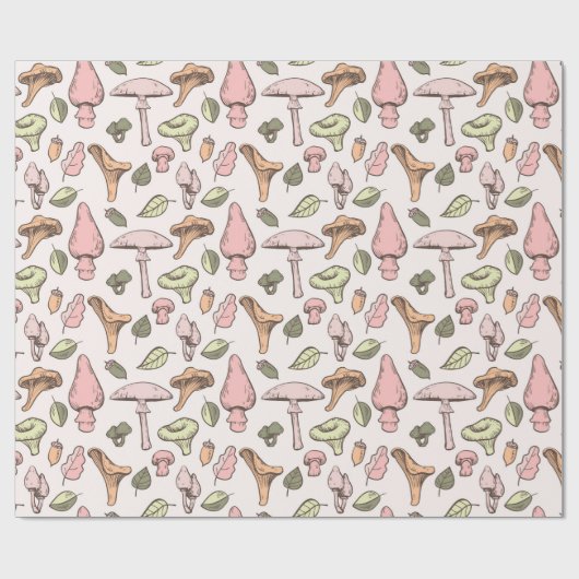 Paddenstoelen Verpakking papier (Vlak)