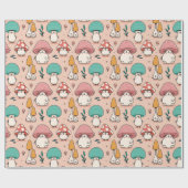 Paddenstoelen Verpakking papier (Vlak)