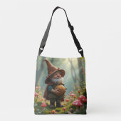 Paddenstoelen verzamelen crossbody tas (Achterkant)