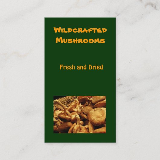 paddenstoelen visitekaartje (Voorkant)