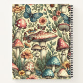  paddenstoelen, vlinders en bloemen notitieboek (Achterkant)