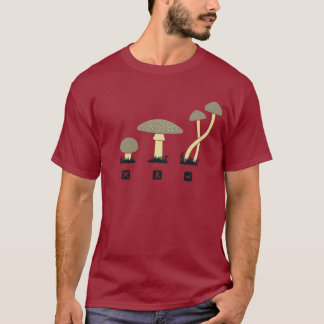 Paddenstoelen (voedsel, gif, hoog) t-shirt