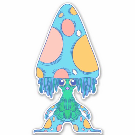 Paddenstoelen Vriend Sticker (Voorkant)