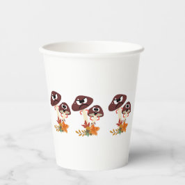 Paddenstoelen vrienden koffiemok papieren bekers