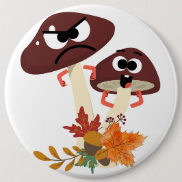 PADDENSTOELEN VRIENDEN  RONDE BUTTON 6,0 CM