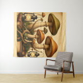 paddenstoelen wandkleed (In Situ (horizontaal))