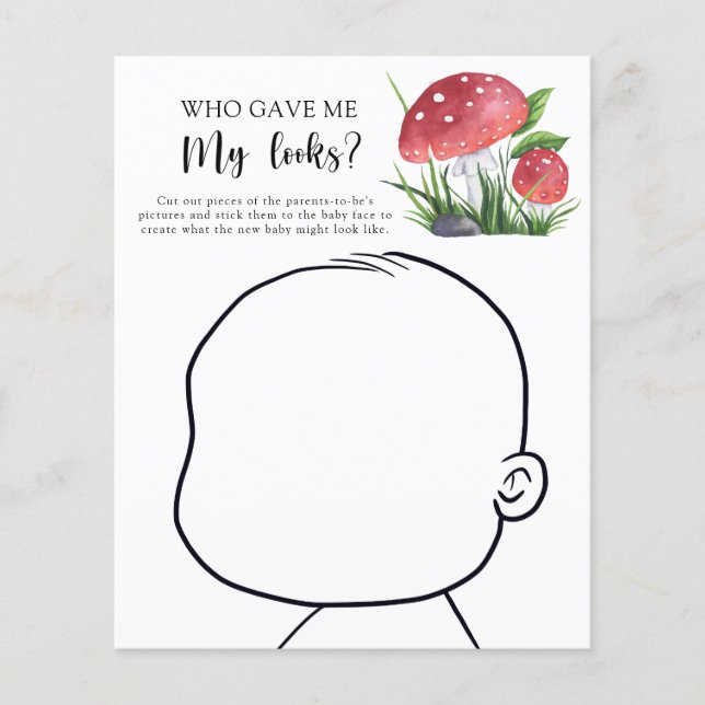 Paddenstoelen Wie gaf me mijn looks spel (Voorkant)