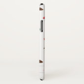 Paddenstoelen zacht najaarspatroon_wit Case-Mate iPhone case (Achterkant / rechts)