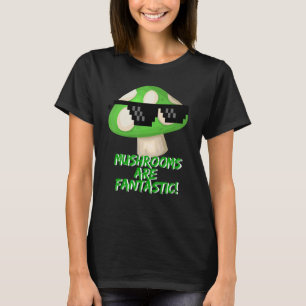 Paddenstoelen zijn fantastische groene paddenstoel t-shirt