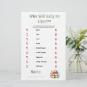 PaddenstoelenBaby shower dat Baby is Briefpapier (Staand voorkant)