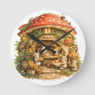 Paddenstoelenbakkerij Whimsical Woodland Cottage Ronde Klok