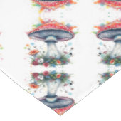 Paddenstoelenbloemen Woodland Kleurrijke Splash Tafelkleed (Gekanteld)