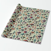 Paddenstoelenbos Cadeaupapier (Uitgerold)