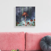 paddenstoelenbos canvas afdruk (Insitu (Woonkamer))