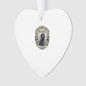 Paddenstoelenbos Fee Kat Grappige Kat Grafisch - P Ornament (voorkant)