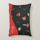 Paddenstoelenbos schattig kussen (Voorkant(Verticaal))