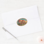 Paddenstoelendorp Ronde Sticker (Envelop)