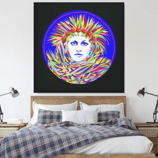 Paddenstoelendroom Canvas Afdruk (Insitu (Slaapkamer))