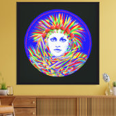 Paddenstoelendroom Canvas Afdruk (Insitu (Woonkamer))