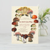 Paddenstoelenelfenkring-uitnodigingen Kaart (Staand voorkant)