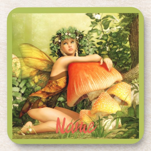 paddenstoelenfee Thunder_Cove Bier Onderzetter (Voorkant)