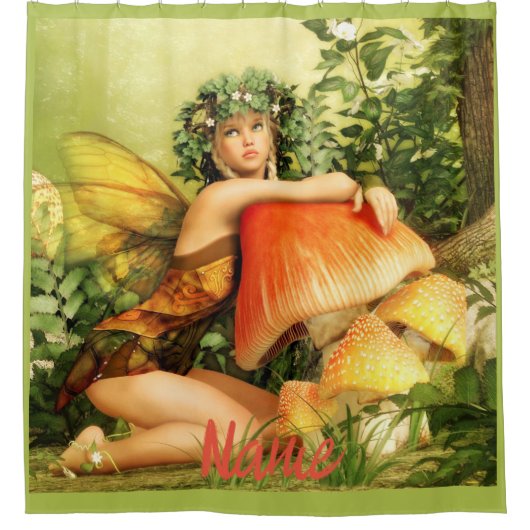 paddenstoelenfee Thunder_Cove Douchegordijn (Voorkant)