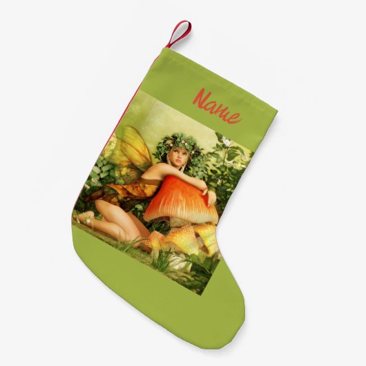 paddenstoelenfee Thunder_Cove Kleine Kerstsok (Voorkant (Hangend))