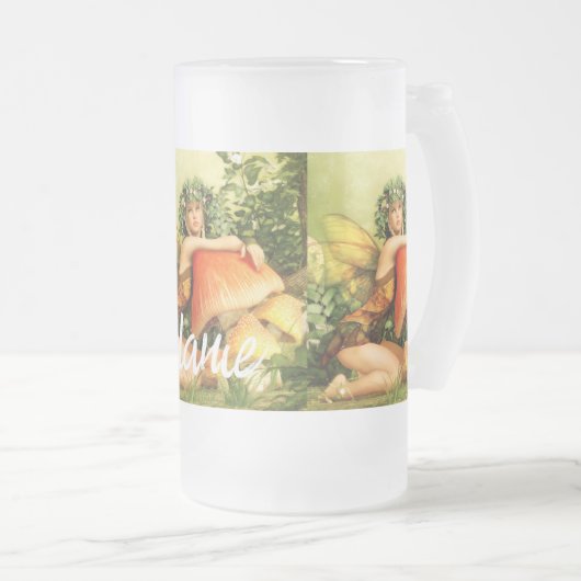 paddenstoelenfee Thunder_Cove Matglas Bierpul (Voorkant rechts)