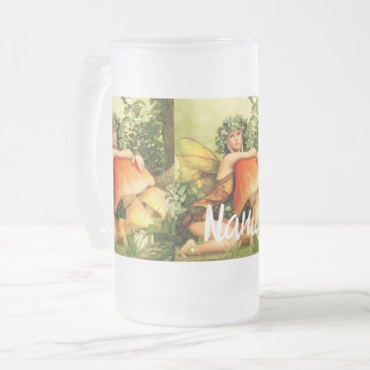 paddenstoelenfee Thunder_Cove Matglas Bierpul (Voorkant links)