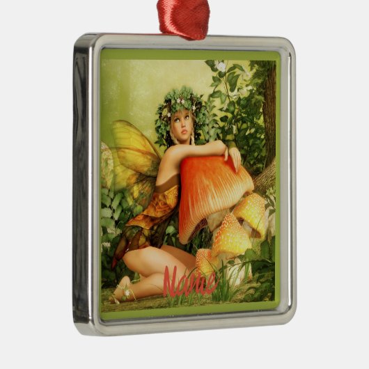 paddenstoelenfee Thunder_Cove Metalen Ornament (Rechts)