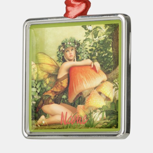 paddenstoelenfee Thunder_Cove Metalen Ornament (Links)