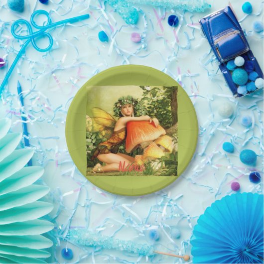 paddenstoelenfee Thunder_Cove Papieren Bordje (Feest)