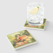 paddenstoelenfee Thunder_Cove Stenen Onderzetter (Zijkant)