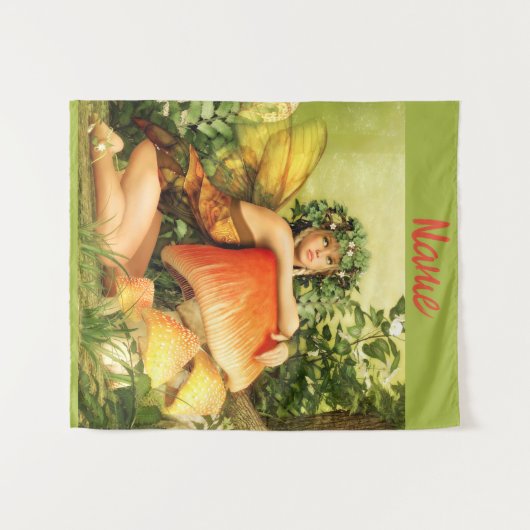 paddenstoelenfee Thunder_Cove Wandkleed (Voorkant (horizontaal))