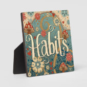 Paddenstoelengewoonten Inspirerend Bloemen Fotoplaat (Voorkant)