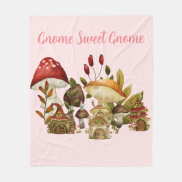 paddenstoelengnoom-betovering fleece deken