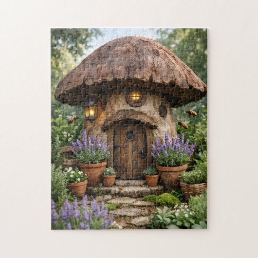 Paddenstoelenhuis Legpuzzel (Verticaal)