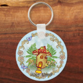 Paddenstoelenhuis Sleutelhanger (Voorkant)