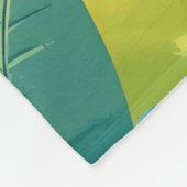 Paddenstoelenhuizen en regenboog 13 fleece deken (Hoek)