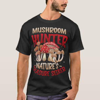 Paddenstoelenjager Natuur Schatzoeker Paddenstoel T-shirt