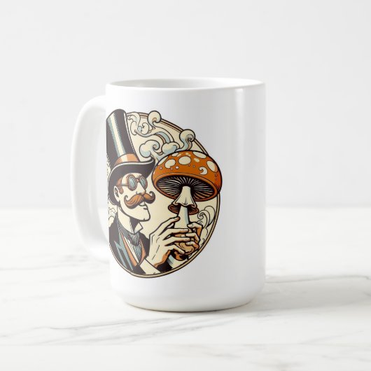 paddenstoelenjongen koffiemok (Voorkant links)