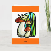 paddenstoelenkaart feestdagen kaart (Achterkant)