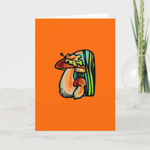 paddenstoelenkaart feestdagen kaart