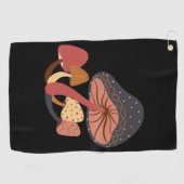 paddenstoelenkoffie golfhanddoek (Horizontaal)