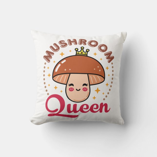 Paddenstoelenkoningin Kussen (Voorkant)