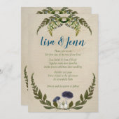  paddenstoelenkooi voor bruiloft kaart (Voorkant / Achterkant)