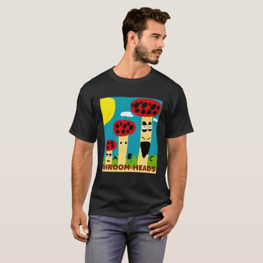 PADDENSTOELENKOPPEN T-SHIRT (Voorkant volledig)