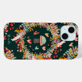 Paddenstoelenkransen en harten Case-Mate iPhone case (Achterkant (horizontaal))
