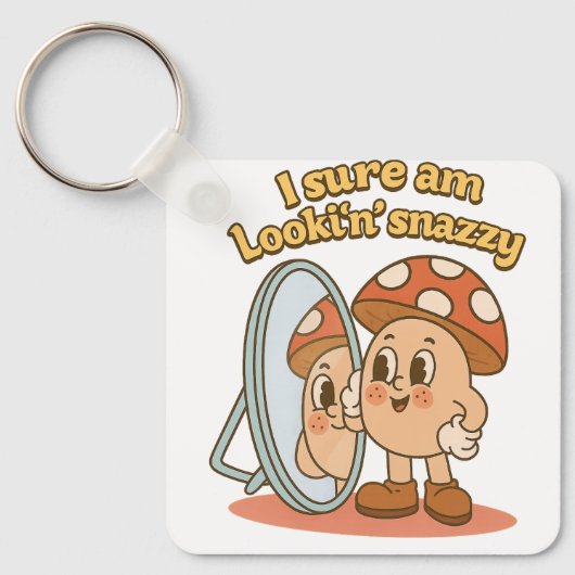 paddenstoelenliefde sleutelhanger (Voorkant)