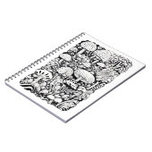 Paddenstoelenlijntekening Klein Notitieboek (Linkerzijde)